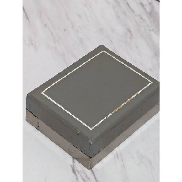 Imperial Vintage Men's Silver Tone Tie Clip & Cuffs Links In Box - Picture 6 of 6